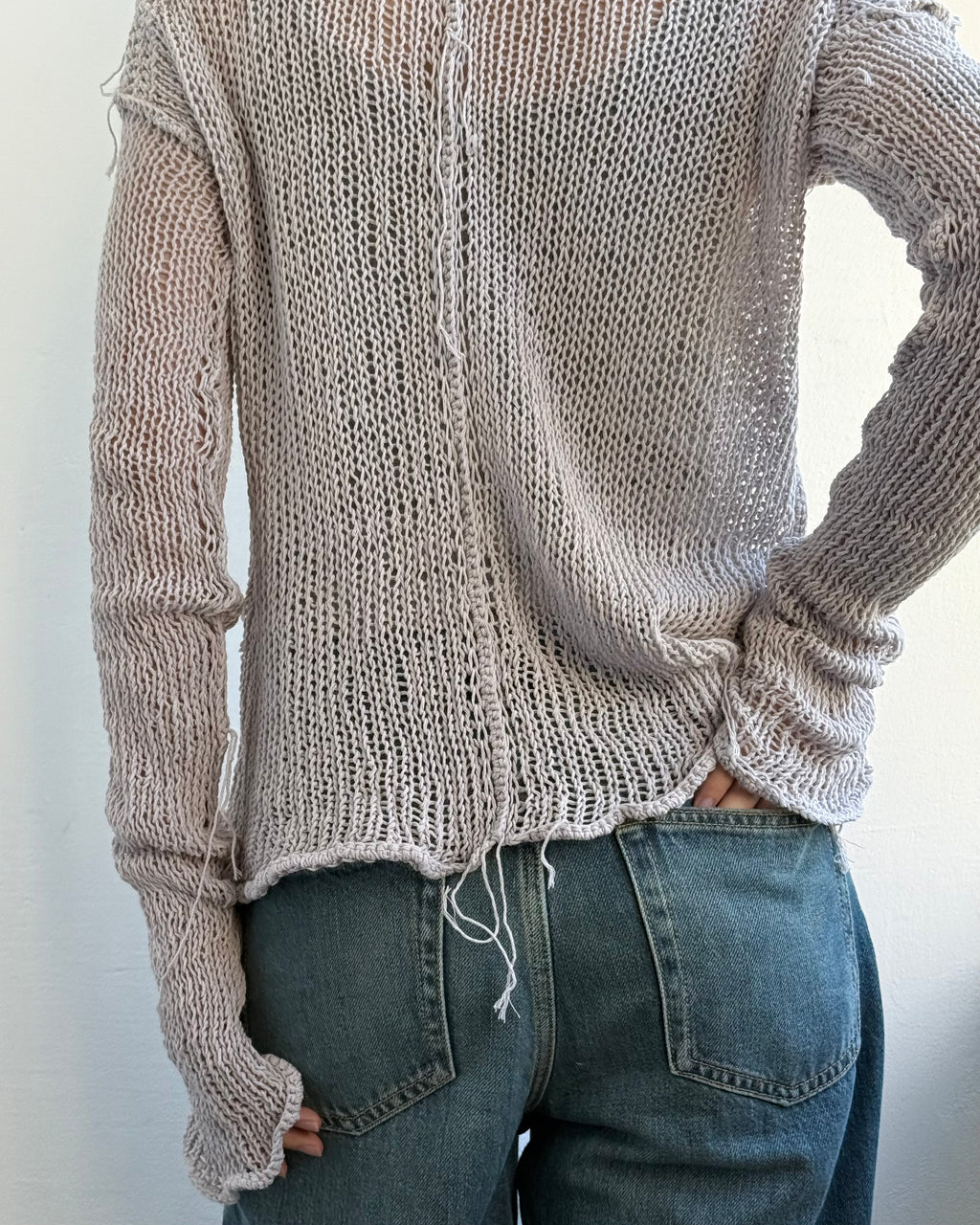 Knitted hoodie