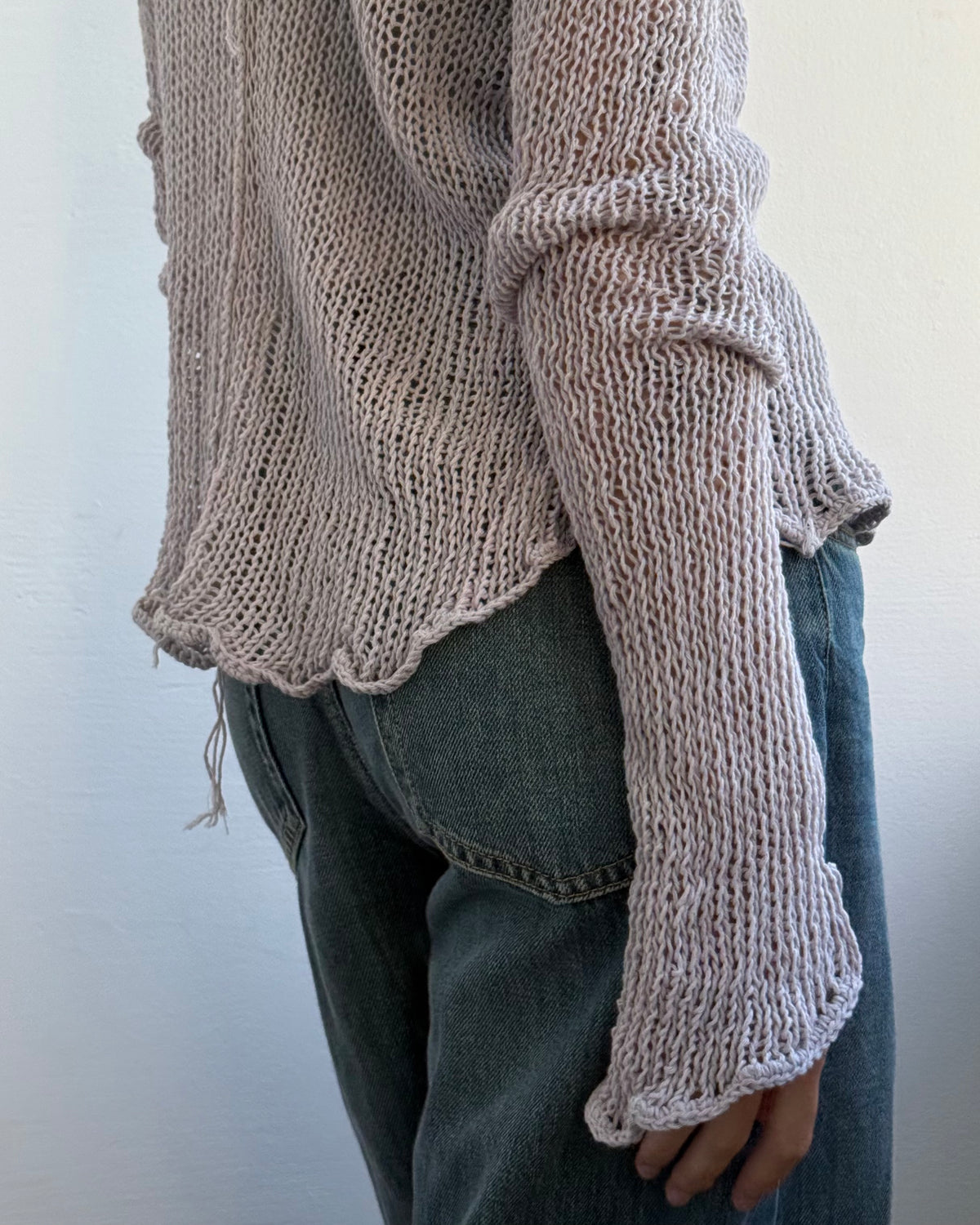 Knitted hoodie